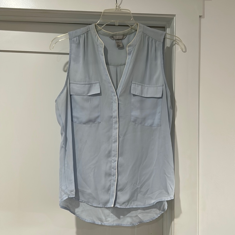 Light Blue H&M Sleeveless Blouse